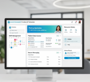 KP Schedule's Kaiser Permanente Provider Portal