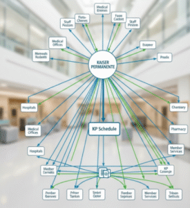 Relation Between Kaiser Permanente And KP Schedule