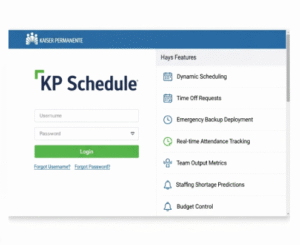 KP Schedule's Kaiser Permanente Login