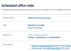 KP Schedule's Kaiser Permanente Appointment